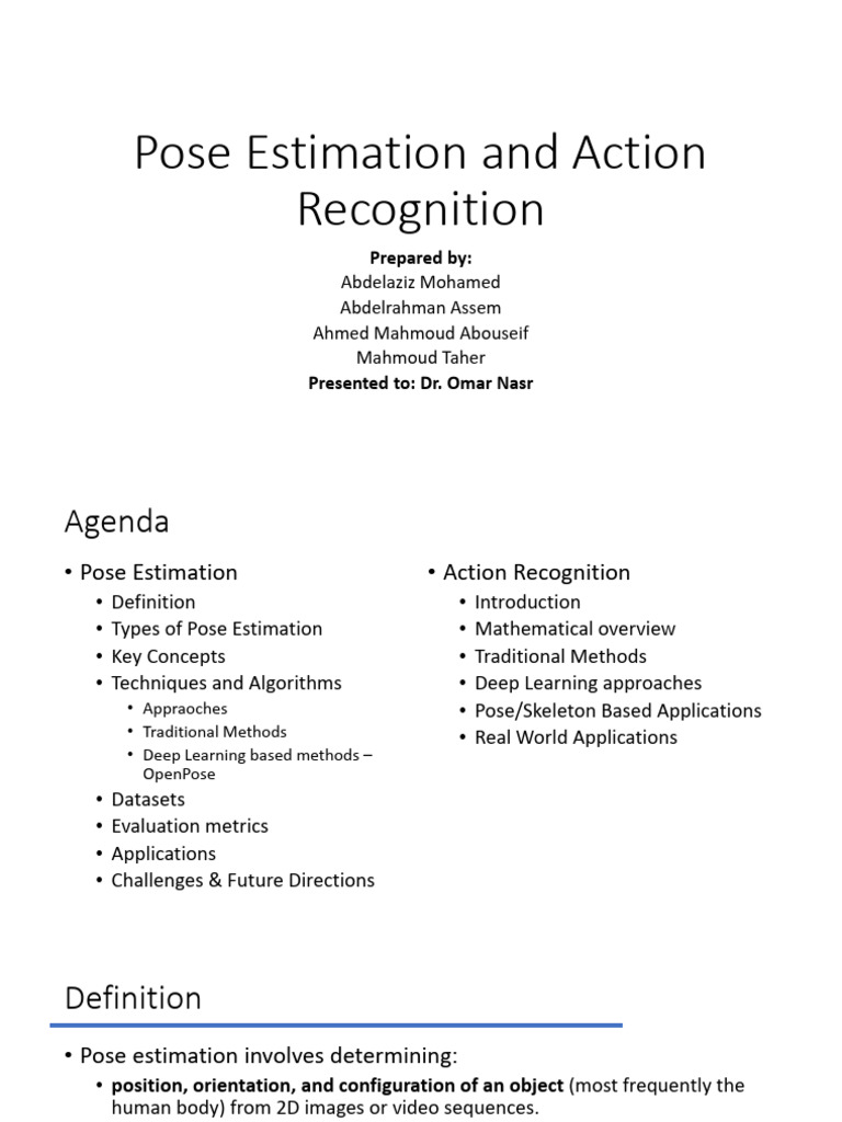 Pose Estimation and Action Recognition | PDF | Applied Mathematics