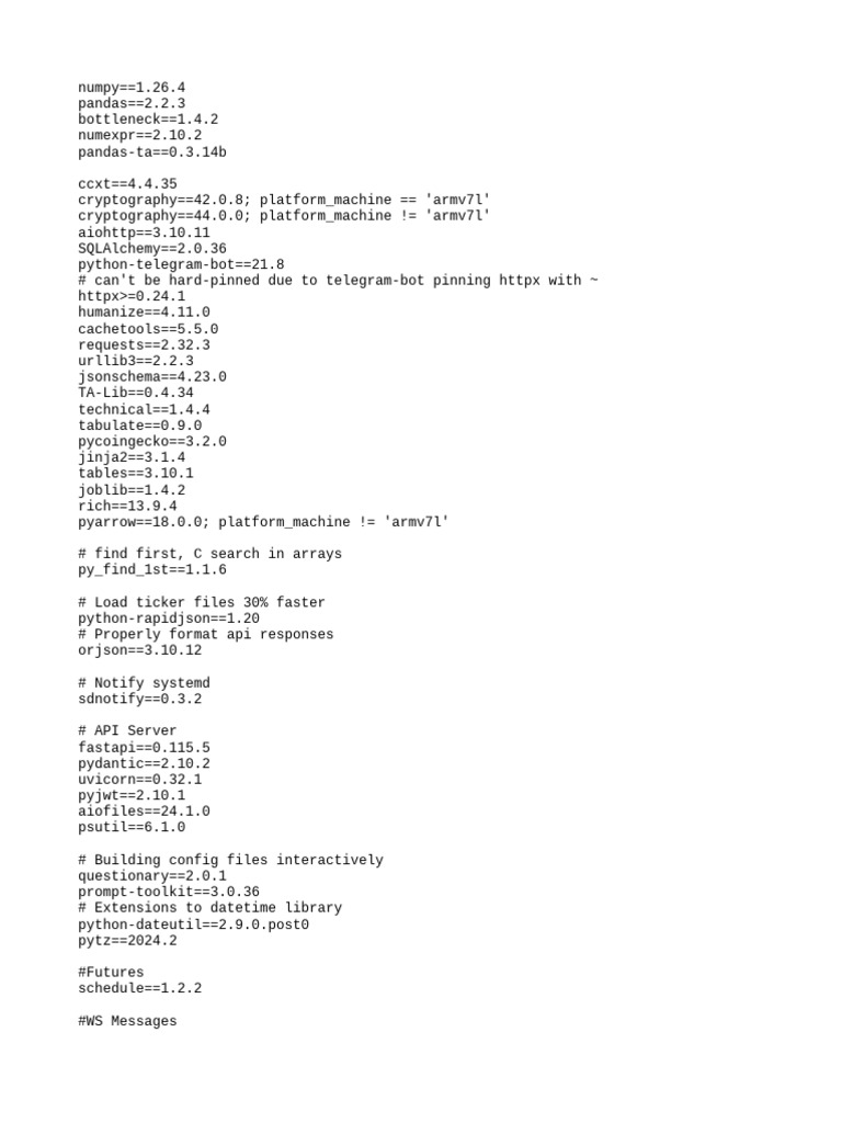 Python Package Dependencies List | PDF