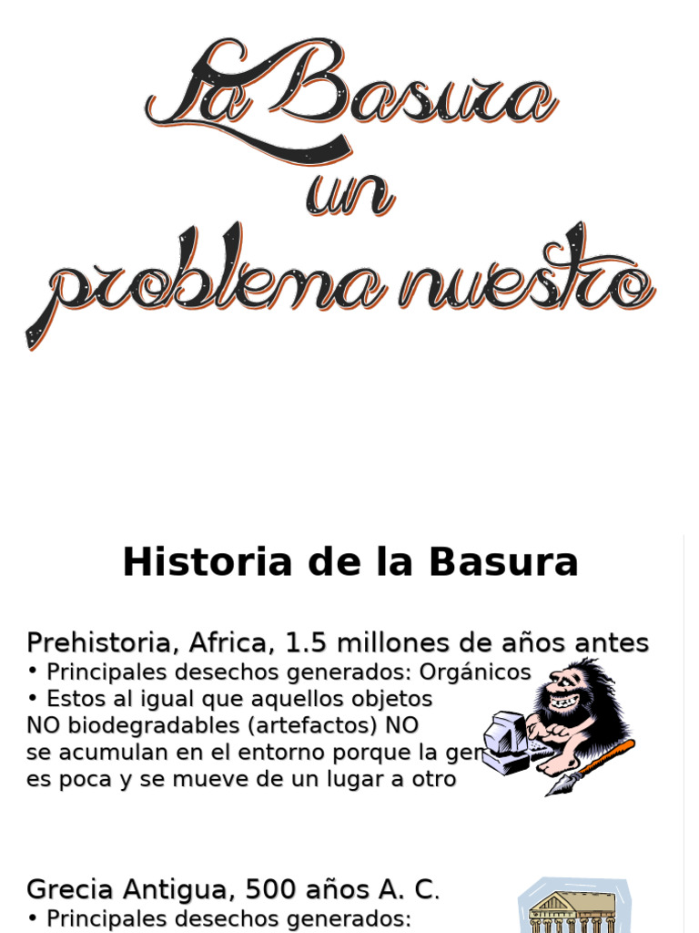 Historia de la Basura a lo largo del tiempo | PDF | Residuos ...