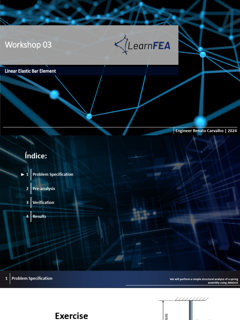 Linear Elastic Bar Analysis in ABAQUS | PDF | Finite Element Method ...