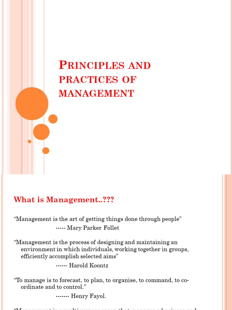 Principles of Management Explained | PDF | System | Business