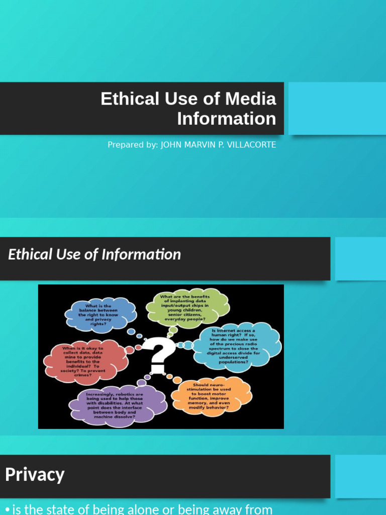 WEEK 7 Ethical Use of Media Information | PDF | Plagiarism | Information