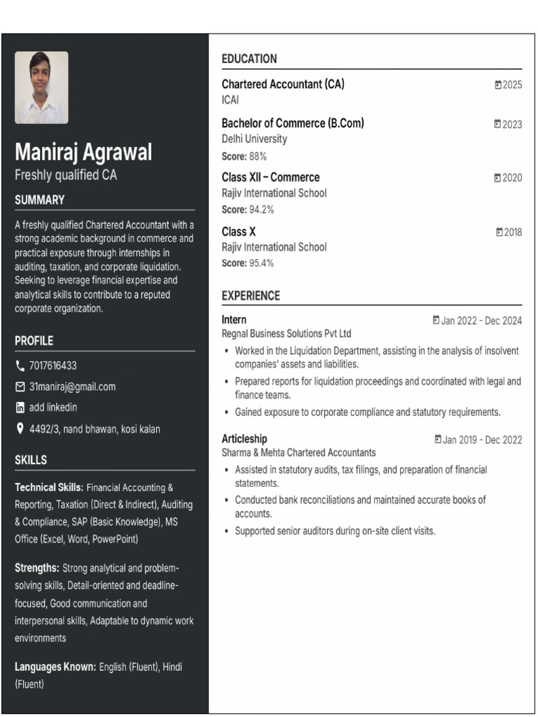 Resume Final | PDF