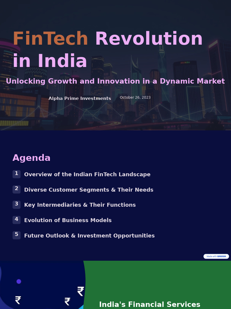 FinTech Growth in India: Trends & Insights | PDF | Financial Technology ...