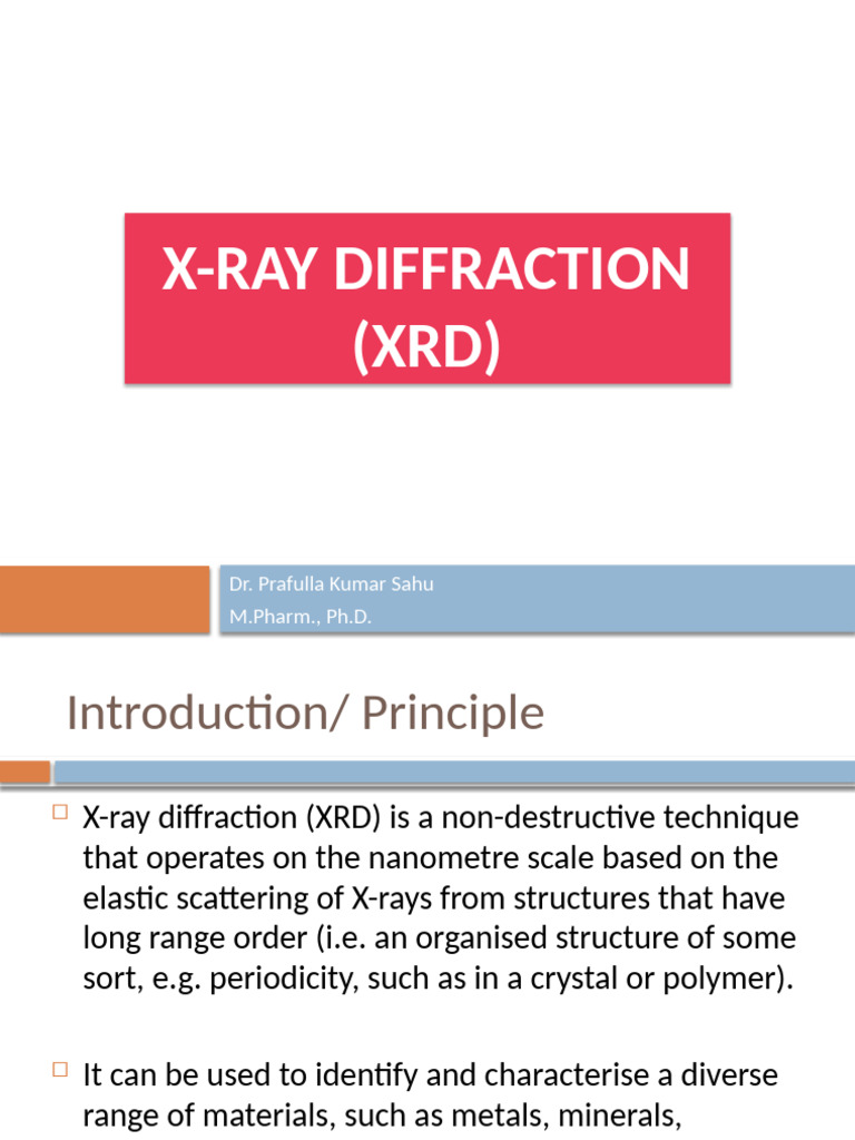 Understanding X-Ray Diffraction (XRD) | PDF | X Ray Crystallography | X Ray