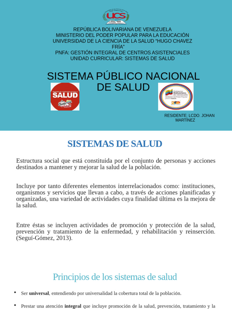 Estructura del Sistema de Salud en Venezuela | PDF | Sistema de salud ...