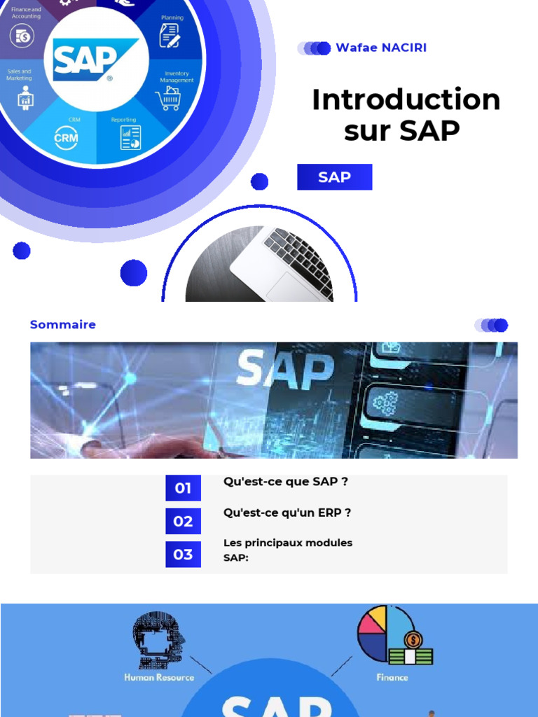 Introduction au logiciel SAP Logistique | PDF | Progiciel de gestion ...