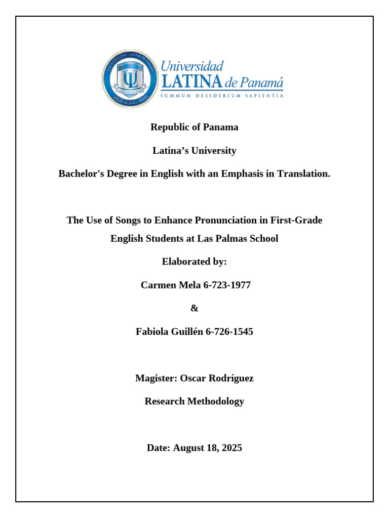 Enhancing Pronunciation with Songs | PDF | Phonics | English Language