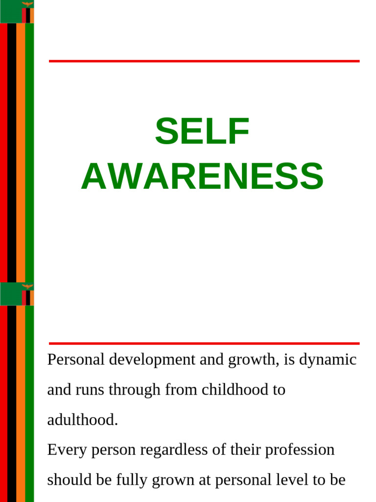 Understanding Self-Awareness and Growth | PDF | Social Skills | Self ...