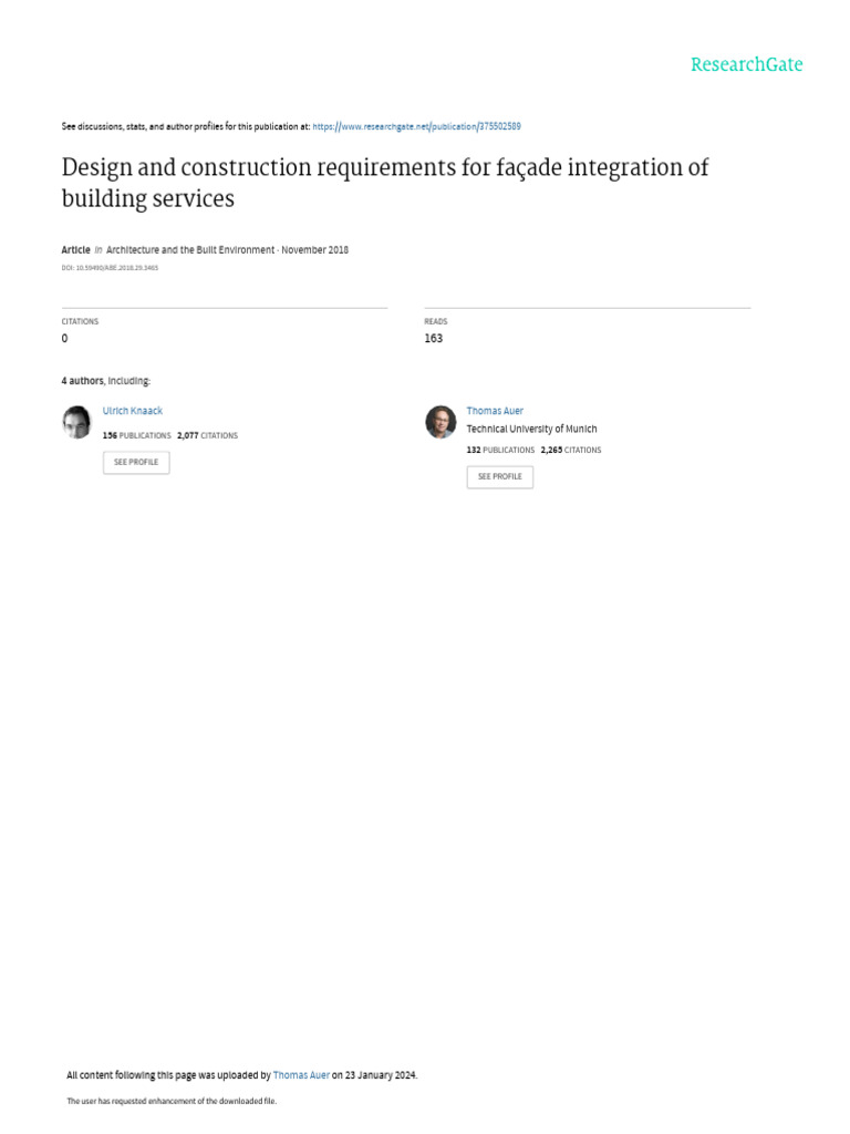 Design and Construction Requirements For Facade in | PDF | Qualitative ...