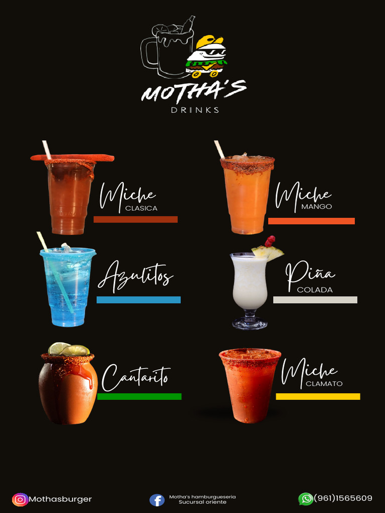 Motha'sdrinkspdfmenú | PDF