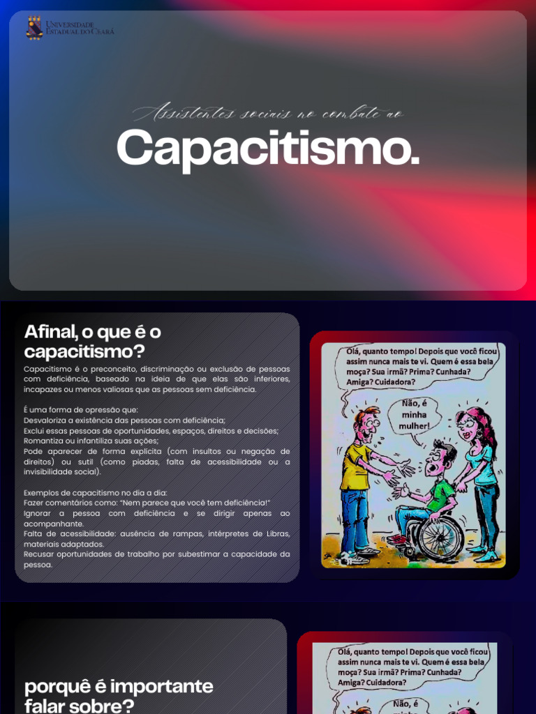 Combate ao Capacitismo e Inclusão Social | PDF | Exclusão social ...