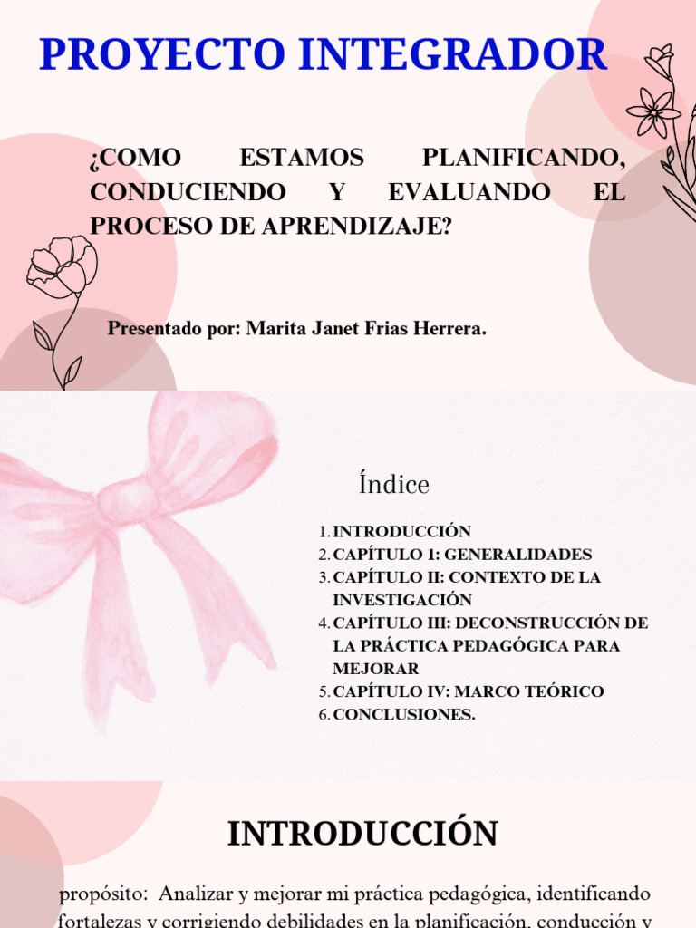 Presentación Mi Proyecto Final Femenino Delicado Rosa y Nude | PDF ...