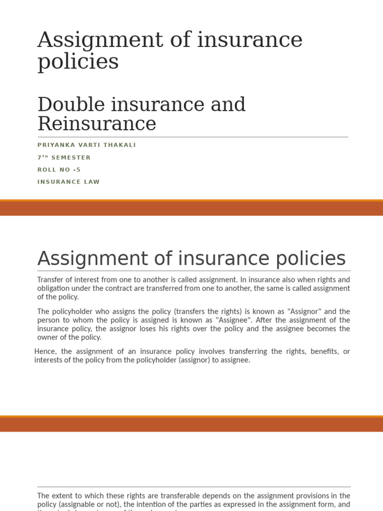 Double Insurance and Reinsurance Explained | PDF | Reinsurance | Insurance