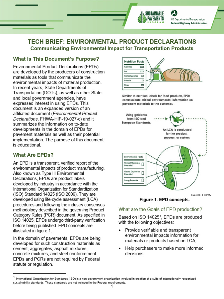 Understanding Environmental Product Declarations | PDF | Life Cycle ...