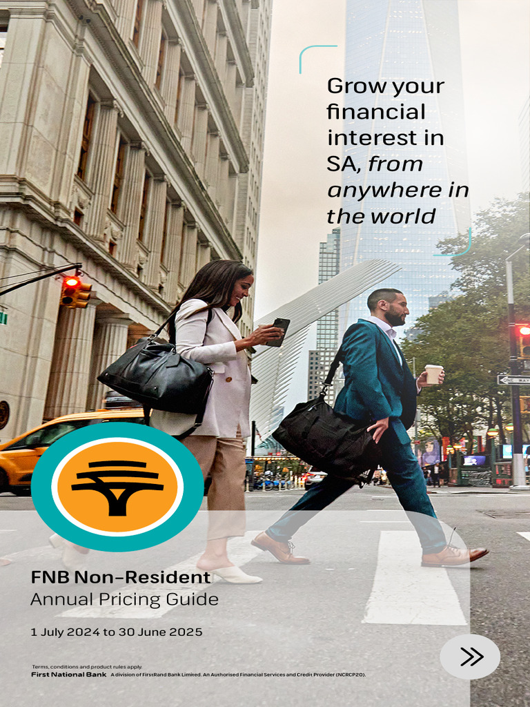 FNB Non-Resident Account Pricing Guide | PDF | Banks | Credit Card