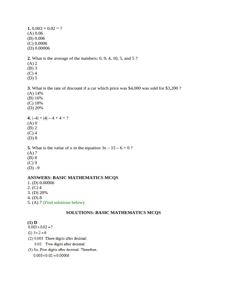 MATH | PDF