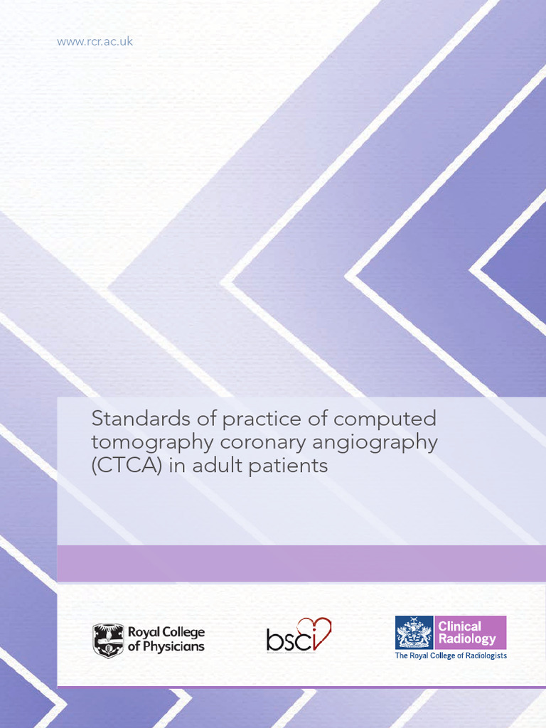 CTCA Standards for Adult Patients | PDF | Ct Scan | Radiology