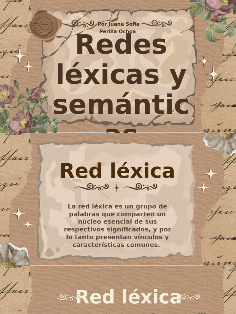 Redes léxicas y campos semánticos | PDF | Palabra | Gramática