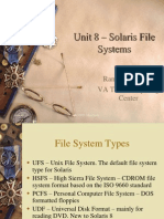 Unit 8 - Solaris File Systems: Randy Marchany VA Tech Computing Center