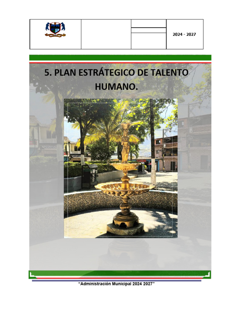 Plan Estratégico de Talento Humano 2024-2027 | PDF | Gestión del ...