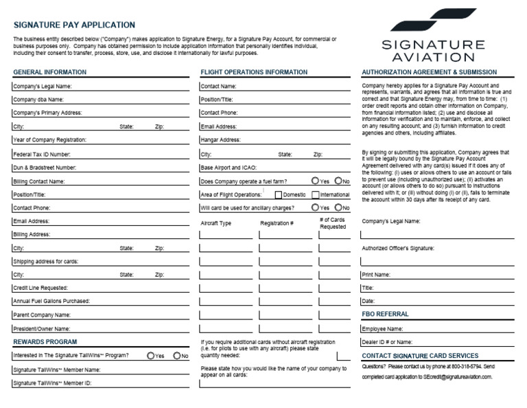 Flight Operations Authorization Application | PDF