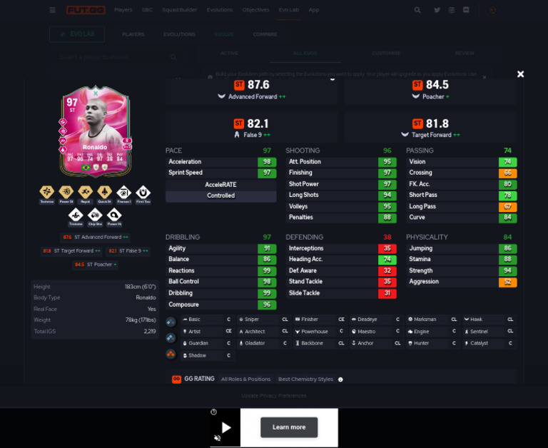 Evo Lab FC 25 Player Evolution Guide | PDF | Sports | Team Sports