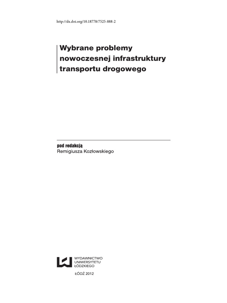 Wybrane Problemy Nowoczesnej Infras | PDF