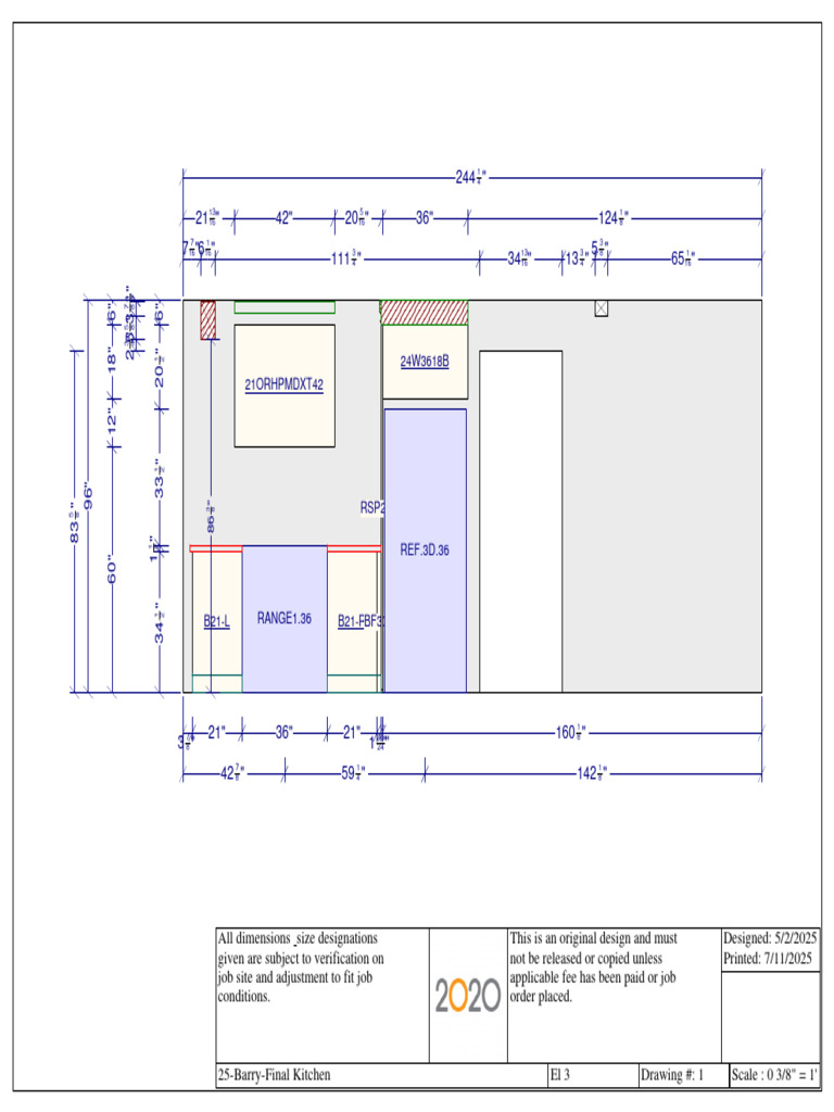 Final Kitchen Design Specifications | PDF