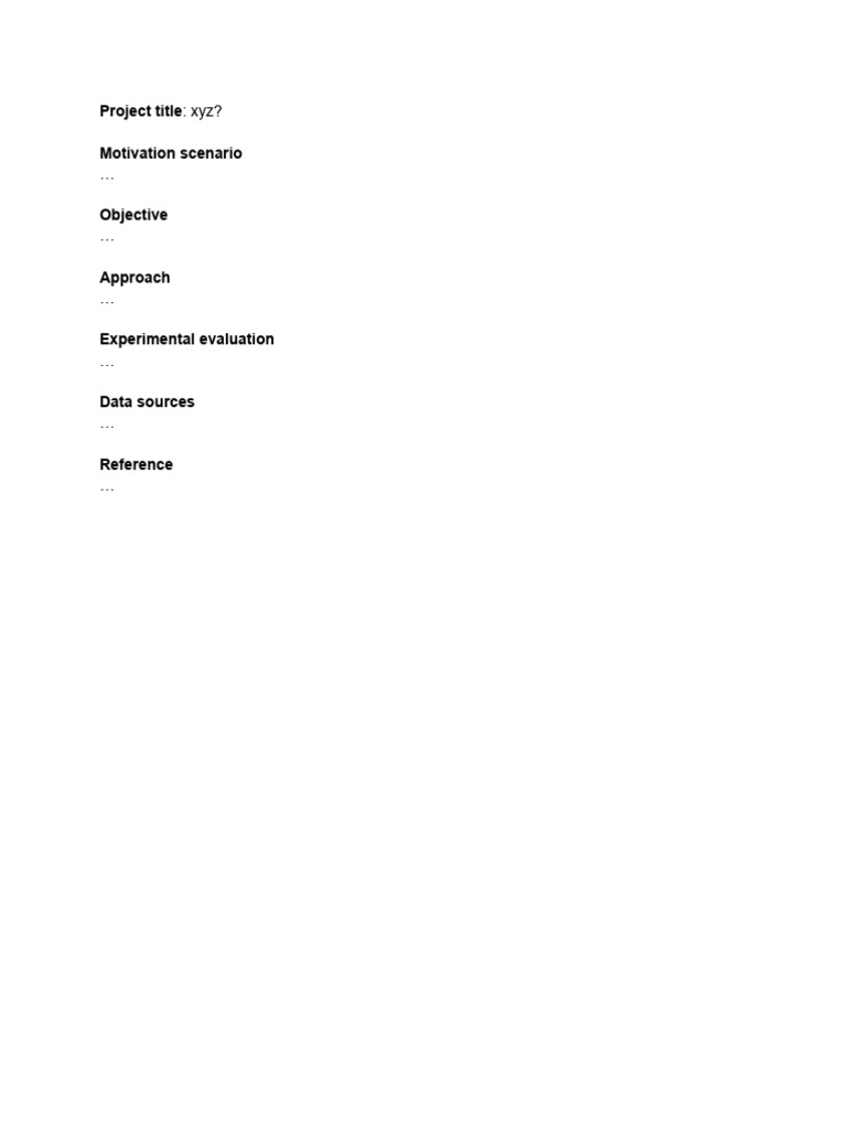 Project Template | PDF