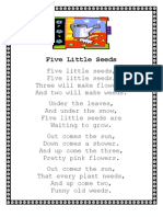 Homework - Five Little Seeds