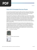 Cisco 5915 Embedded Services Router: Data Sheet