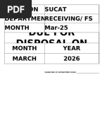 Breaktime Pass Monitoring Sheet | PDF