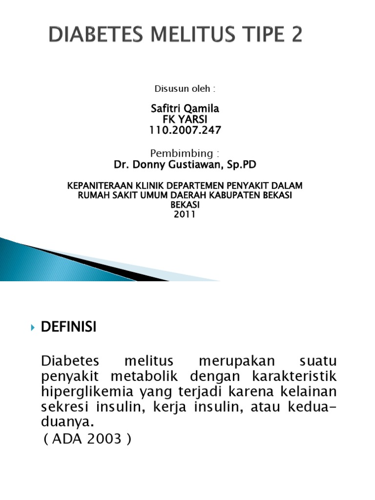 Diabetes Melitus Tipe 2