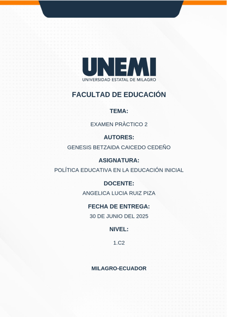 Componente Practico Politica Genesis | PDF | Las emociones | Desarrollo ...