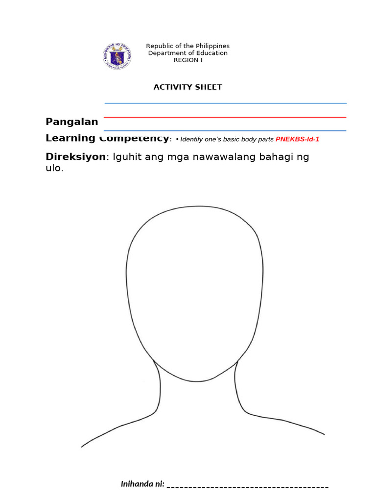 Ulo Worksheet Activity Sheet | PDF