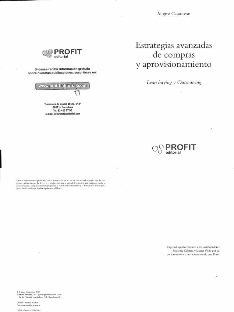 Estrategias Avanzadas de Compras y Aprovisionamientos | PDF