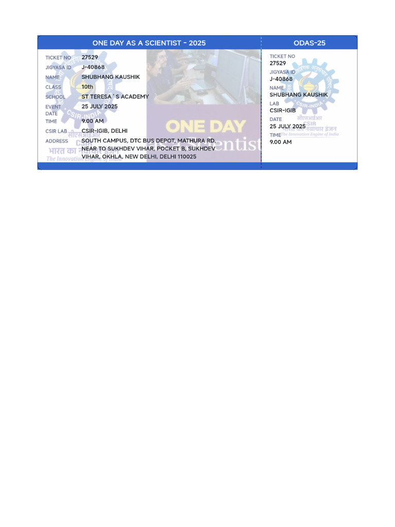 Ticket | PDF