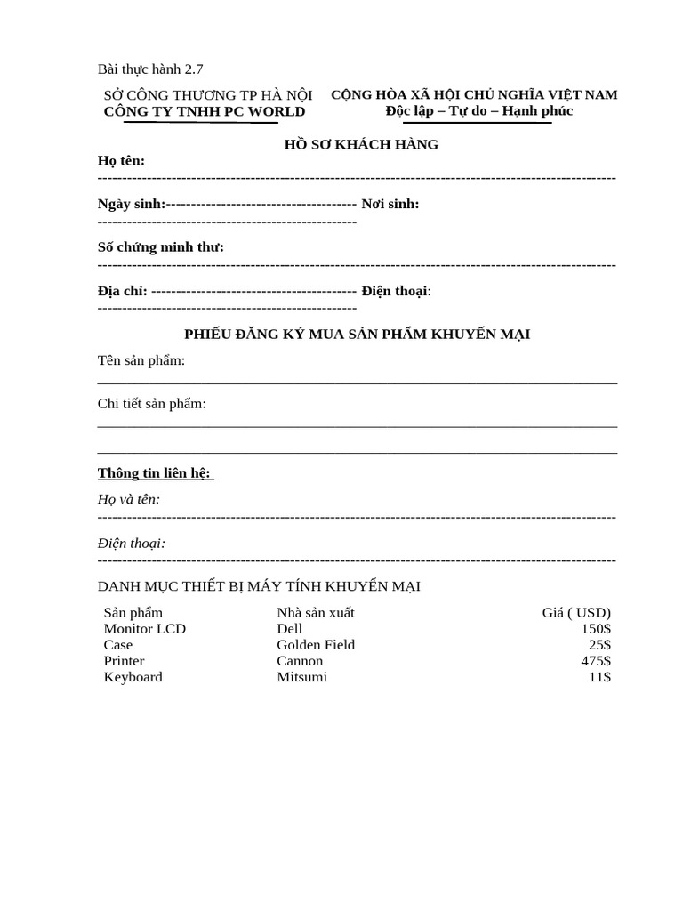 BT Thuc Hanh | PDF