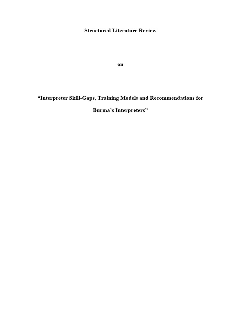 Interpreter Training Gaps in Myanmar | PDF | Language Interpretation ...