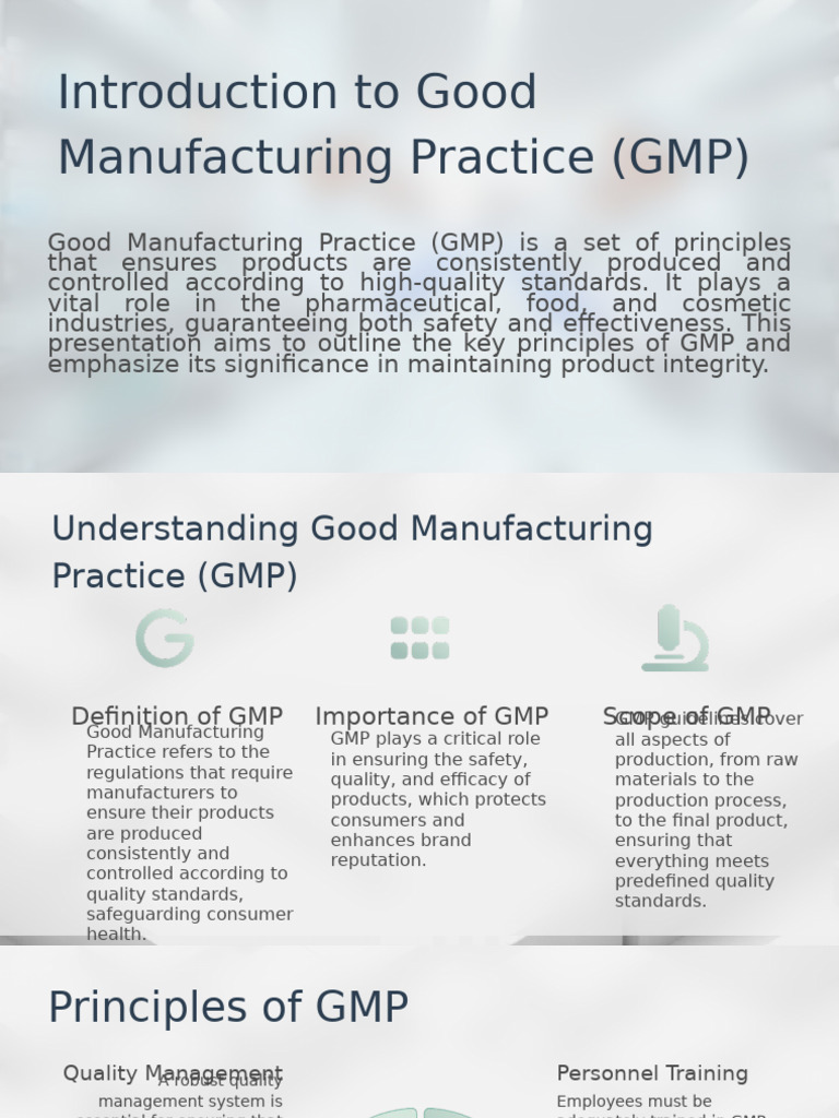 Understanding Good Manufacturing Practice | PDF | Hygiene | Sanitation