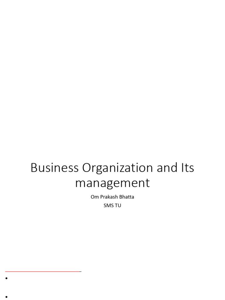 Business Organization Management Overview | PDF | Business | Commerce