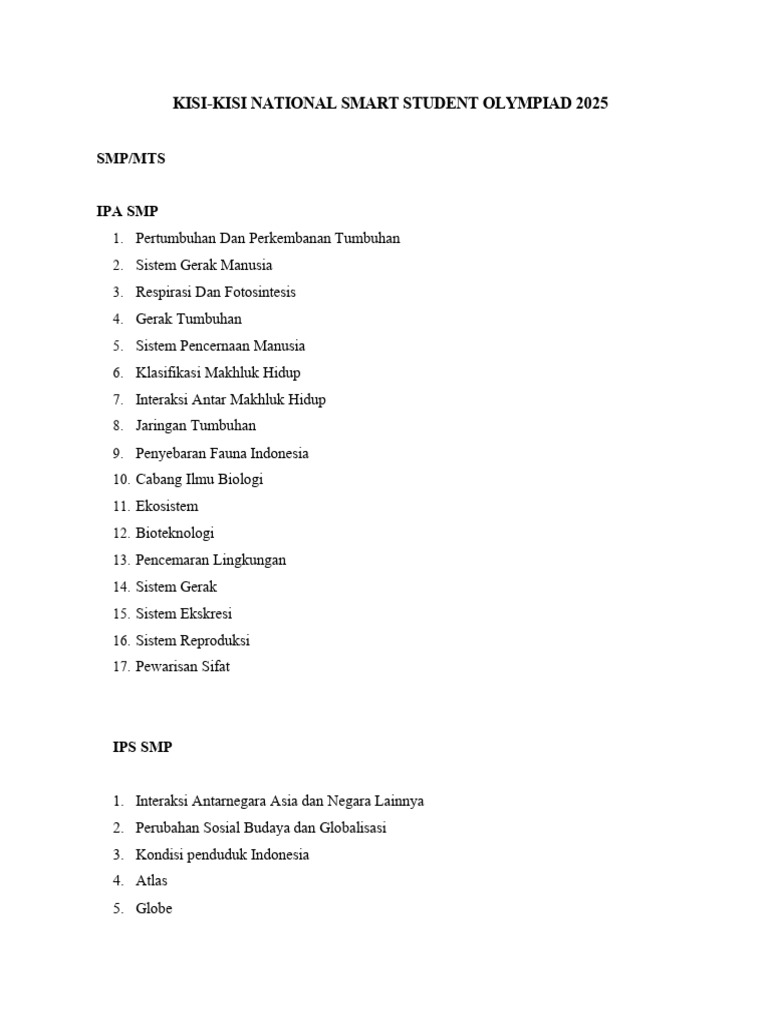 Kisi - Kisi Nsso 2025 | PDF