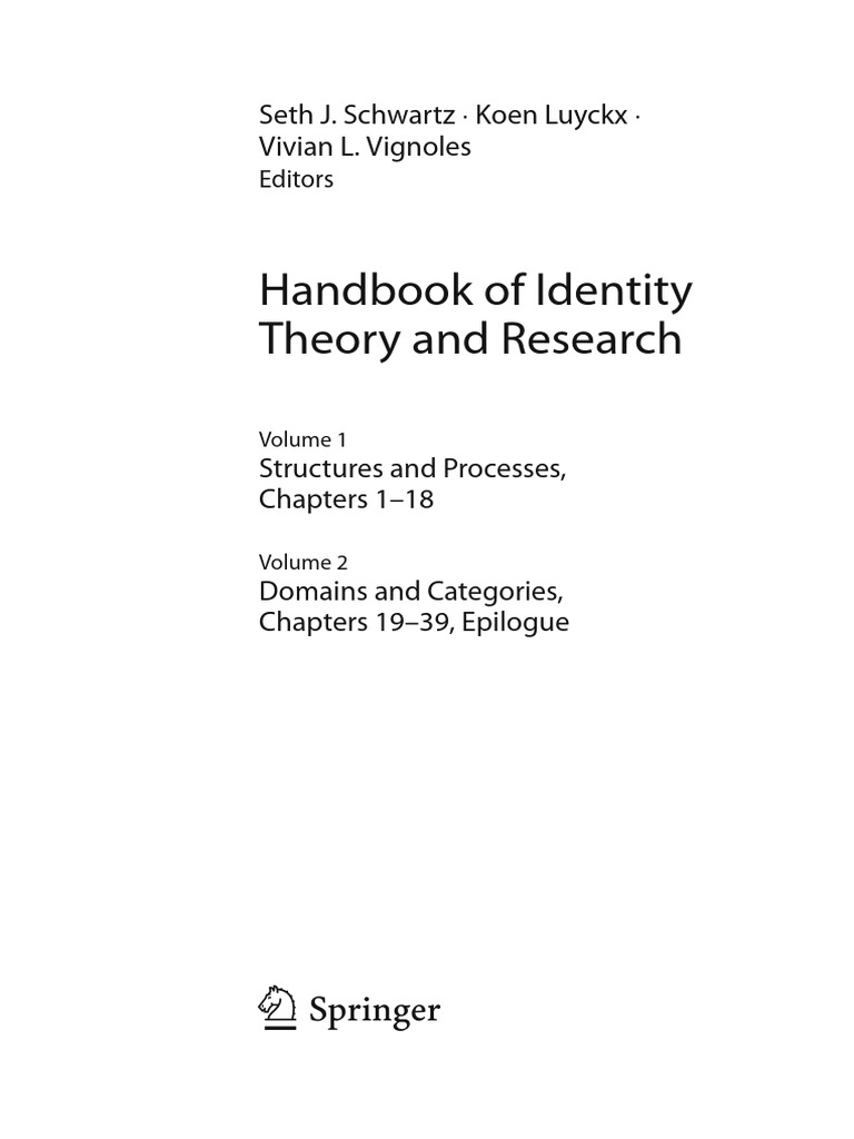 Handbook of Identity Theory Overview | PDF | Identity (Social Science ...