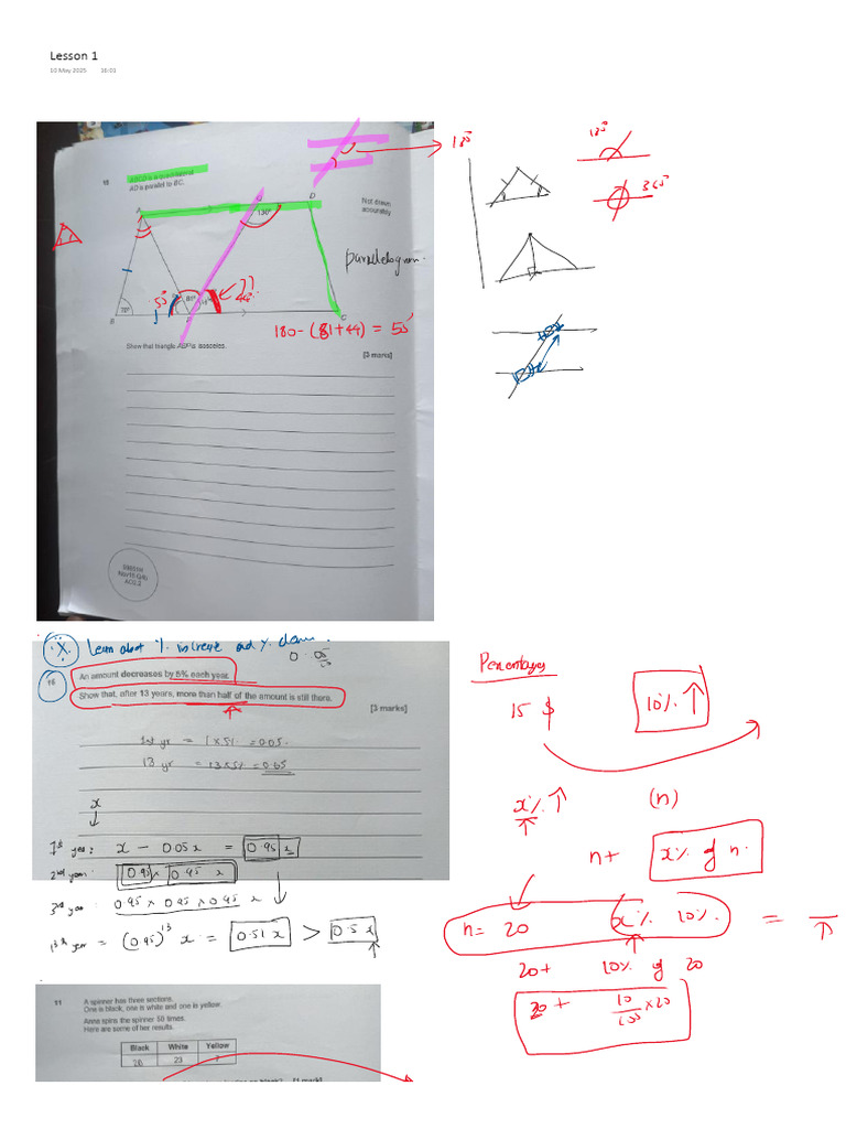 Lesson 1 Class Notes | PDF