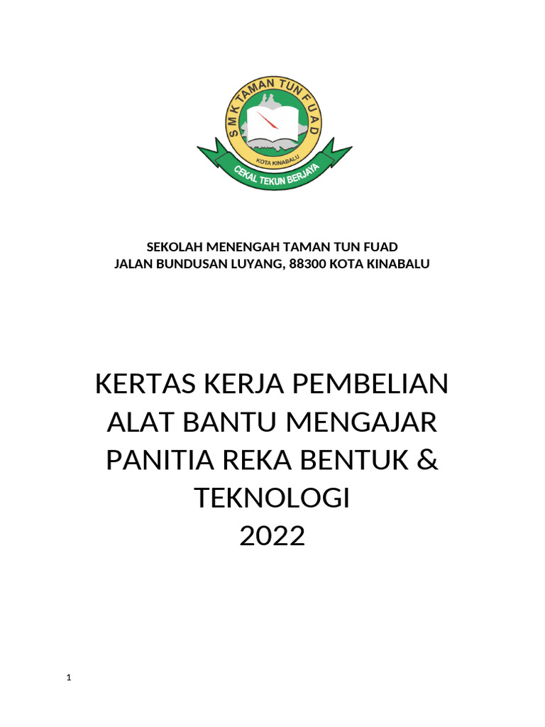 Pembelian Alat Bantu Mengajar RBT | PDF
