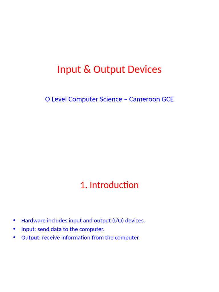 Smart Board: Input or Output Device? | PDF