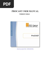 ProCAST Simulation Steps Guide | PDF | Computers