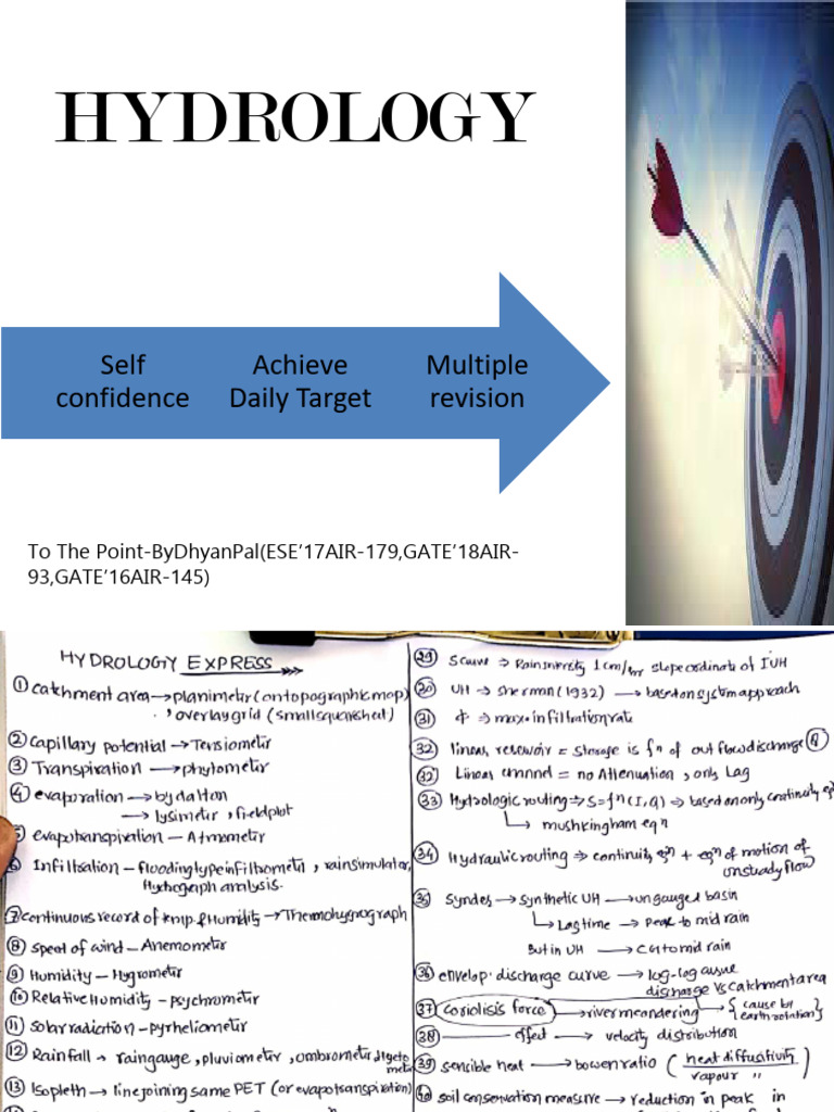 Hydrology Study Guide by Dhyan Pal | PDF