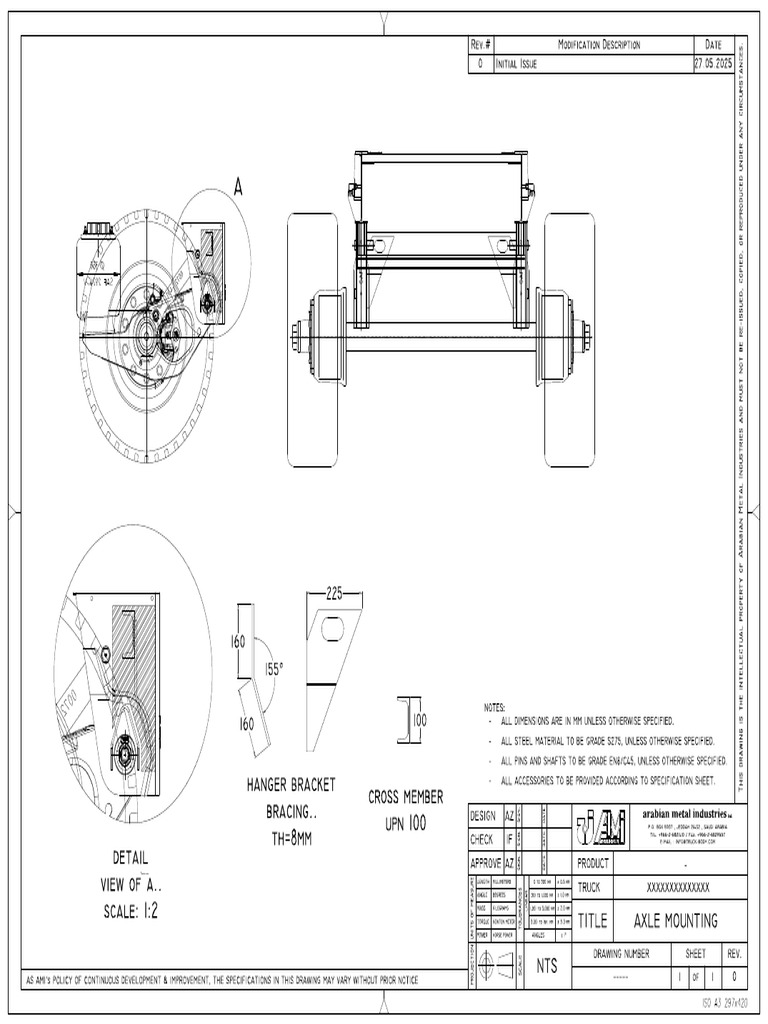 Axle Mounting Approval DWG | PDF